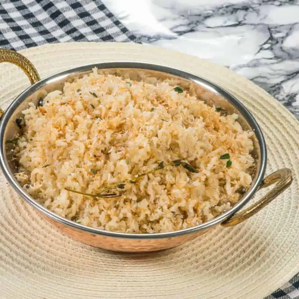 Toasted coconut caribbean rice