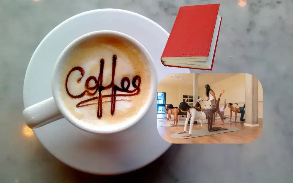 La cafetería New Shore combina café, lectura y ejercicio