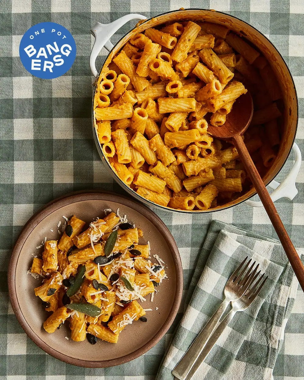 Receta de pasta con calabaza y salvia en 30 minutos