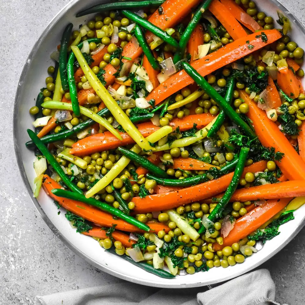 Herby Sugar Glazed Spring Vegetable Jardinière