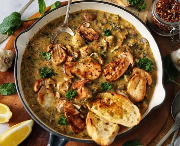 Mushroom Stew with Béchamel Sauce