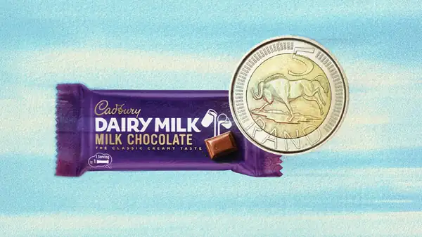 Cadbury is selling its 12g Dairy Milk bar for just R5
