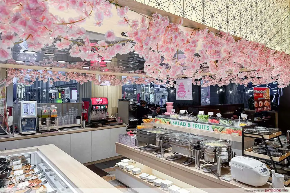 This Sakura-Themed Japanese Buffet Has Pink Fondue And Hotpot In Jurong East