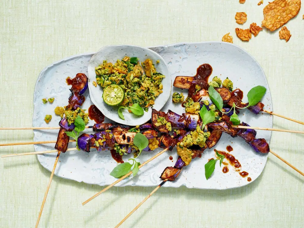 Sweet and Sour Eggplant Satay Recipe (Sate Terong)