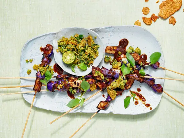 Sweet and Sour Eggplant Satay Recipe (Sate Terong)