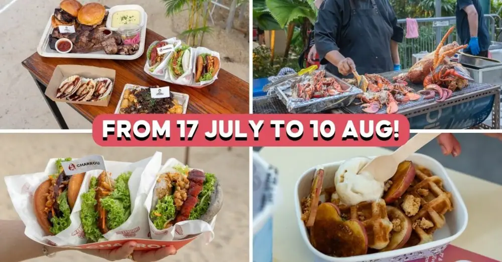 What We Ate At Sentosa GrillFest 2025: XL Salmon Skewer, Smoked Beef Cheek Burger And More