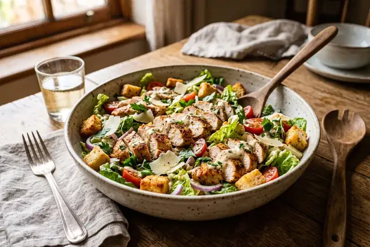 Warm salad with chicken liver, roasted apples and arugula: a restaurant-worthy experience, but at home