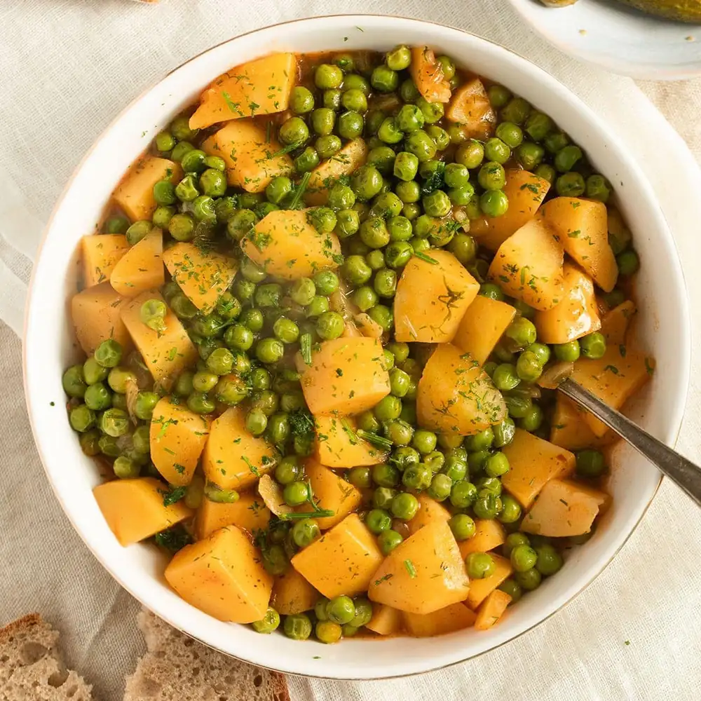 Greek Peas and Potatoes