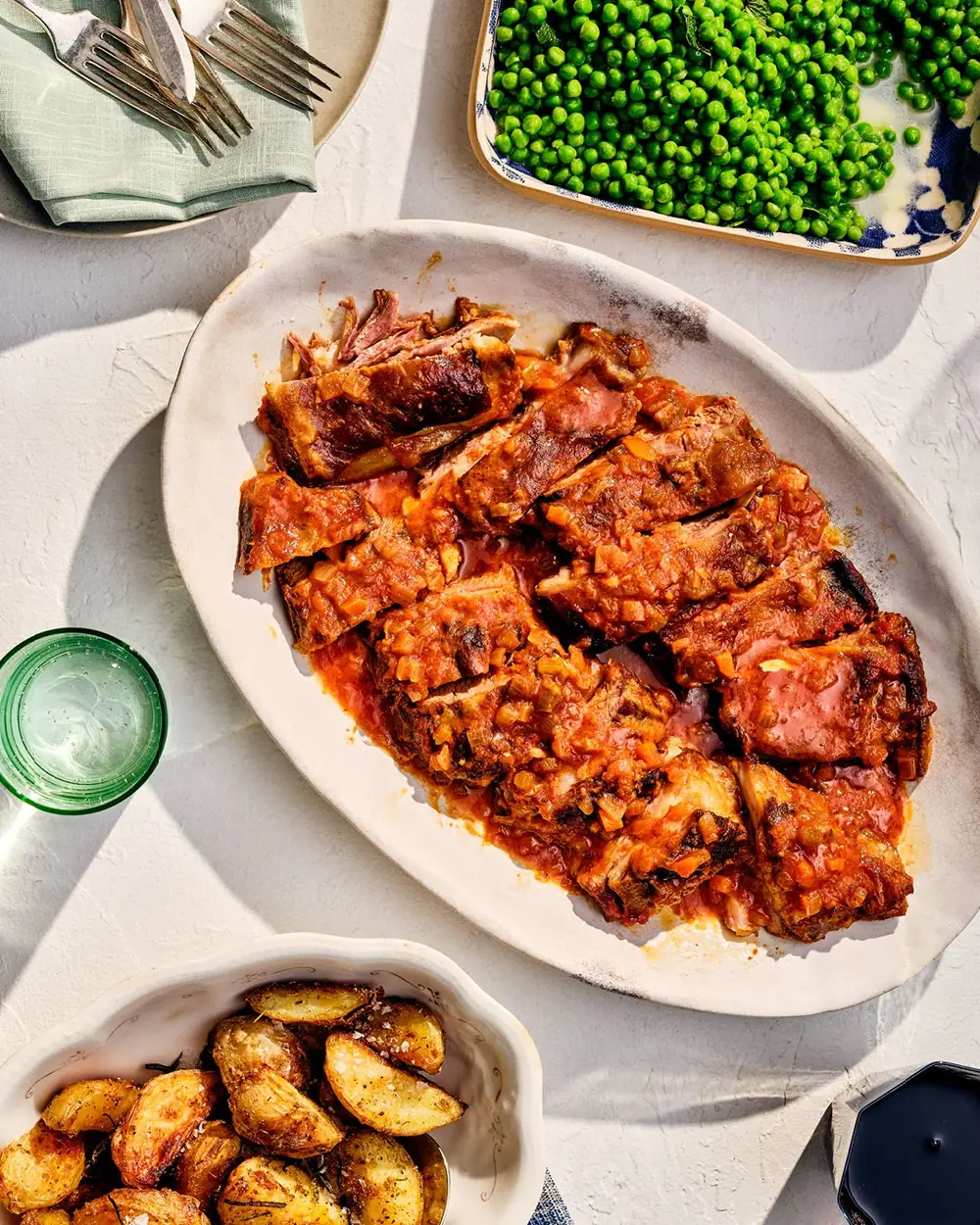 Braised Lamb Belly With Lemon, Harissa, and White Wine Recipe