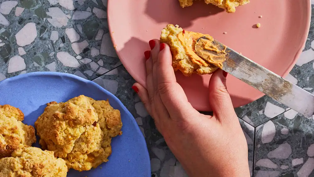 Creamed Corn Drop Biscuits