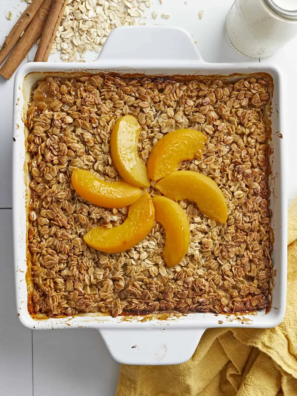 One Bite and You’ll Be Hooked on This Peach Baked Oatmeal