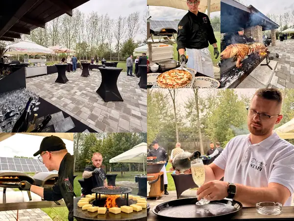 ¡Fiestas a otro nivel en Satu Mare! Capricci llega a los eventos con parrilla, asador, pizza, pasta y barra de cócteles. Más allá de los deportes