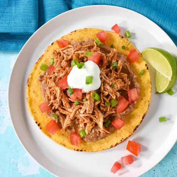 Shredded Chicken Tostadas