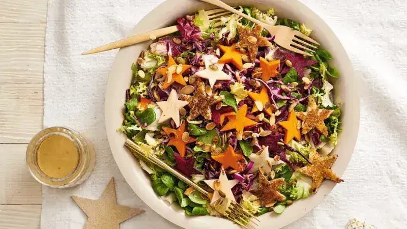 Colorful Christmas salad