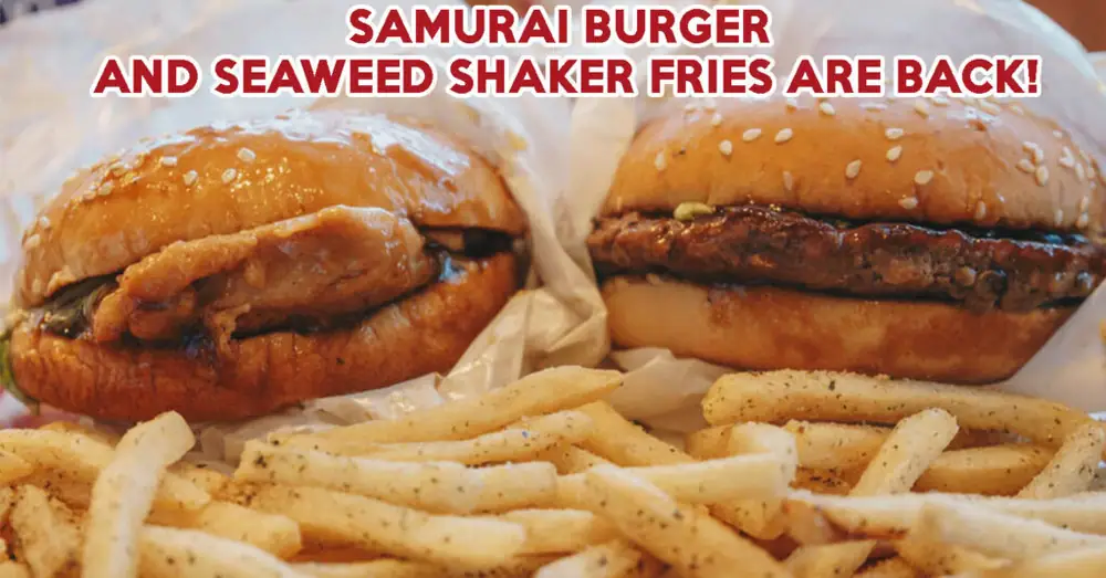 La hamburguesa Samurai y las patatas fritas Seaweed Shaker Fries vuelven a McDonald's a partir del 25 de julio de 2019