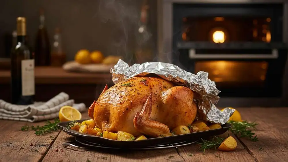 Six chefs agree – this is how to use aluminum foil when cooking poultry in the oven