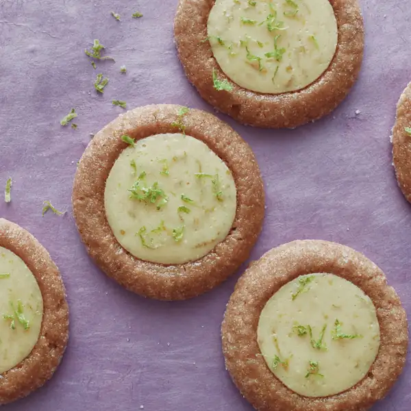 Key Lime Pie Thumbprint Cookies