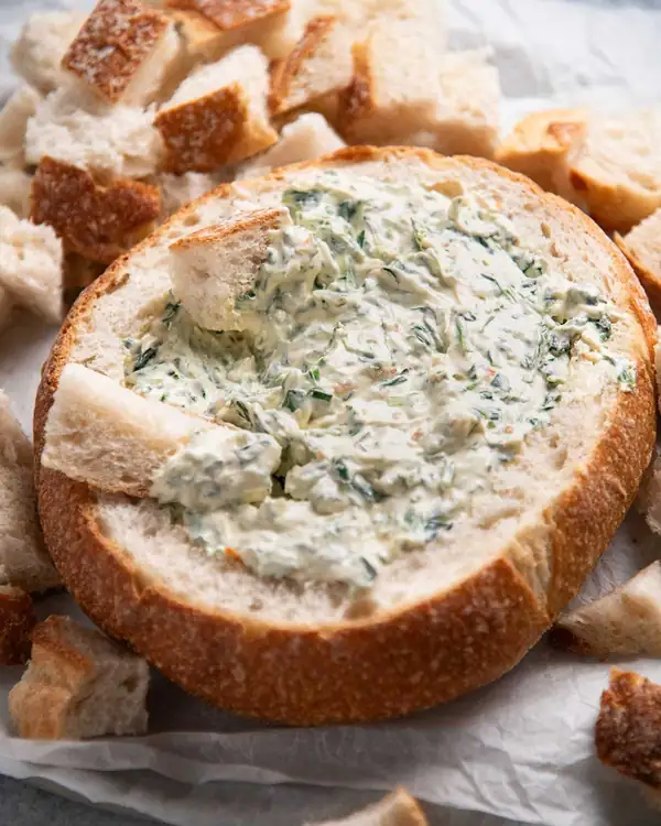 Spinach French Onion Cob Dip