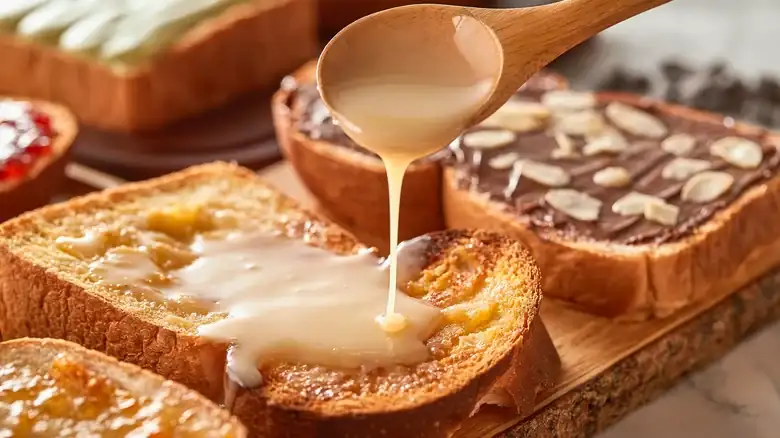 Para disfrutar plenamente de la leche condensada azucarada, solo tienes que coger una tostada