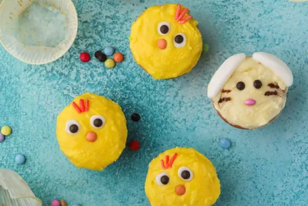 Easter Chick & Bunny Cupcakes