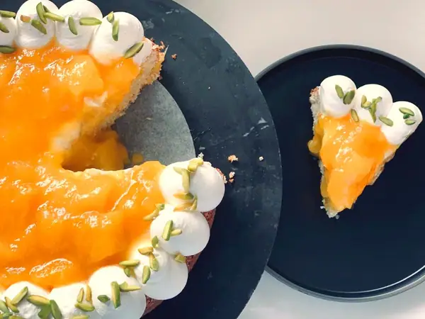 Coconut Cake with Mango & Orange Blossom