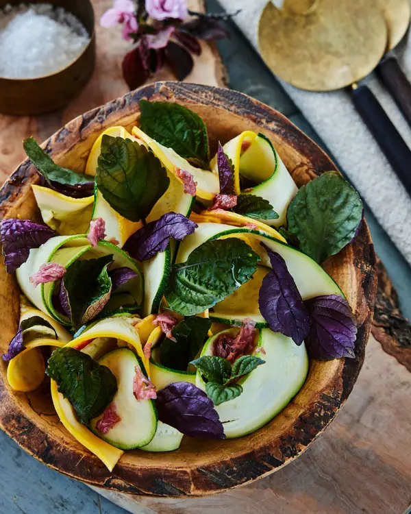 Summer Squash Salad With Umeboshi Vinaigrette Recipe