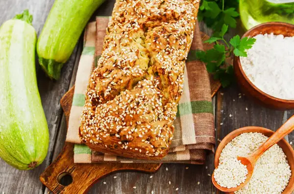 Zucchini is also great for baking sweet cakes with chocolate, cinnamon, or coconut.
