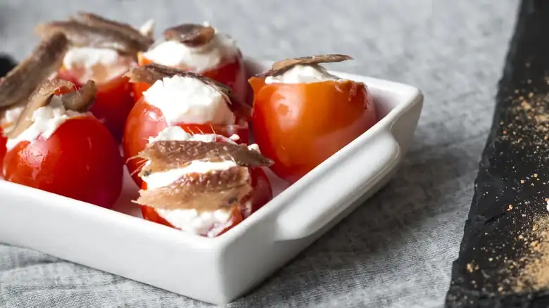The Easiest Way To Hollow Out Small Tomatoes For Stuffing