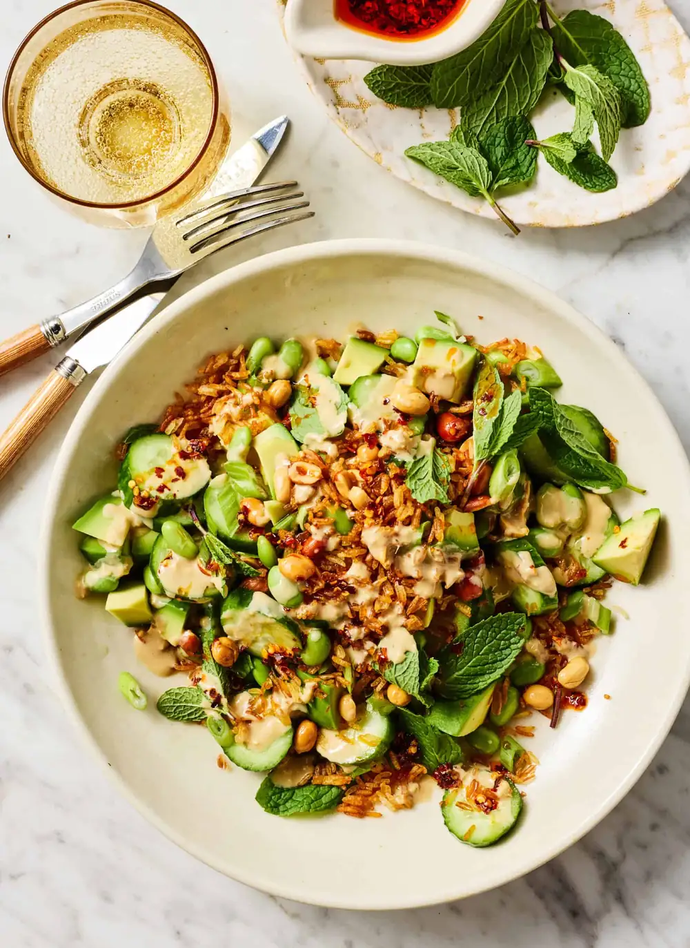This crispy rice salad is so good, I've already made it 3 times this summer