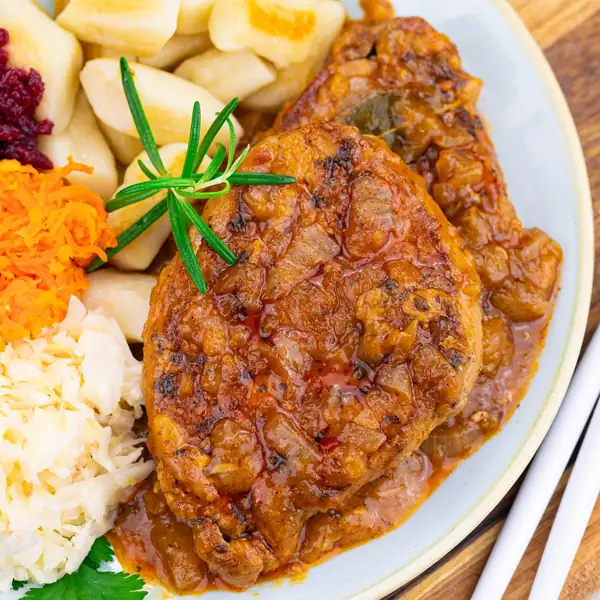 Lomo de cerdo en salsa