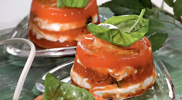 Cheese and tomato appetizer