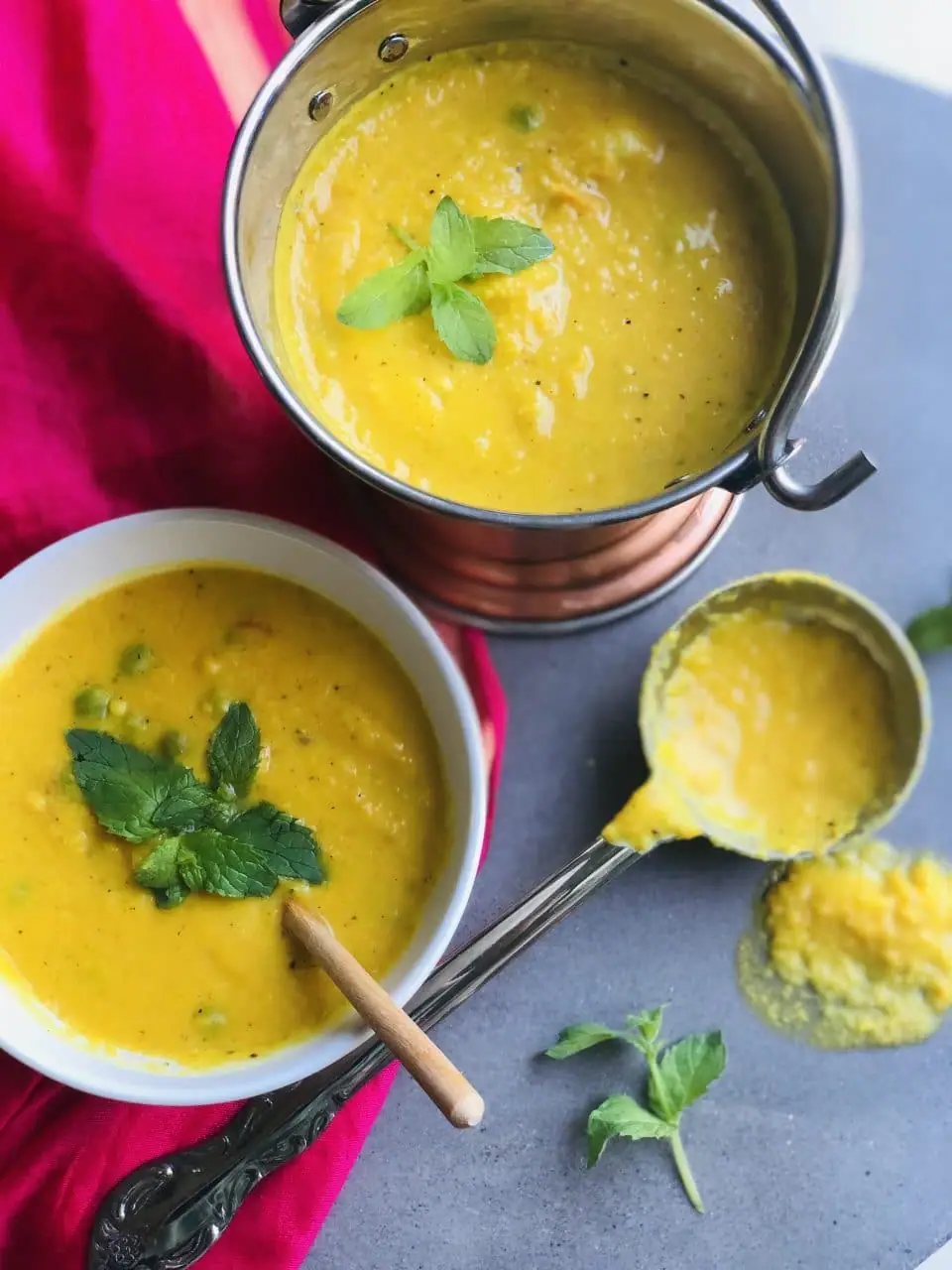 Sopa cremosa de mulligatawny