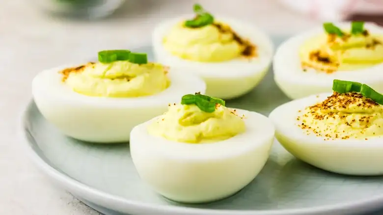 The Flavor-Packed Mayo Swap You Need For The Ultimate Deviled Eggs