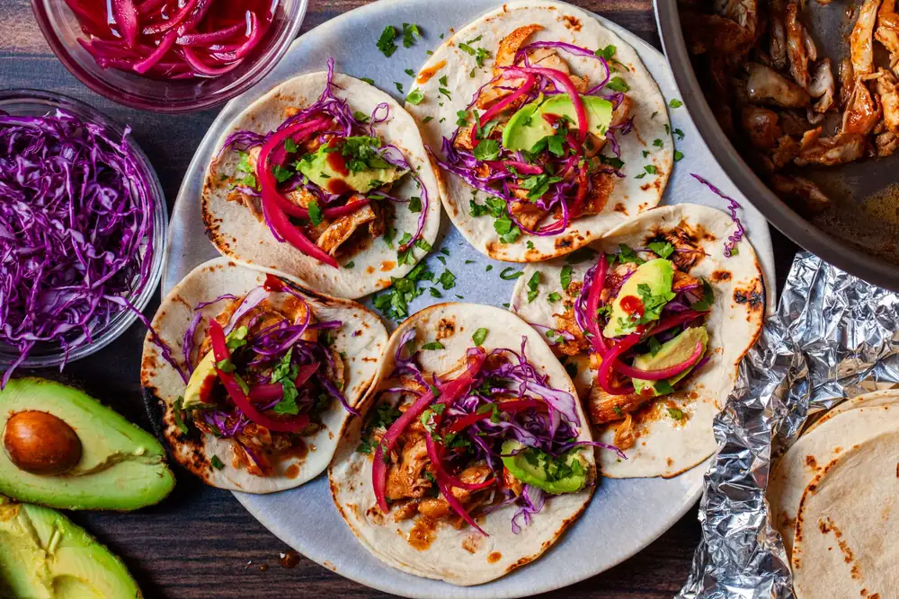 Simple chicken tacos