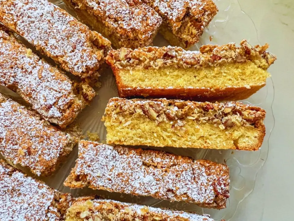 Cardamom Pecan Pie Bars