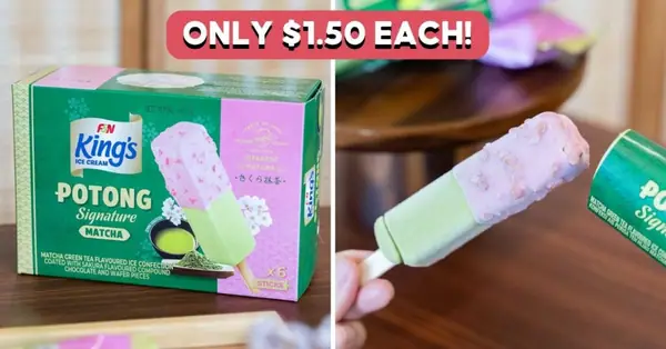 F&N King's Has New Matcha Sakura Potong, Made With Real Japanese Matcha