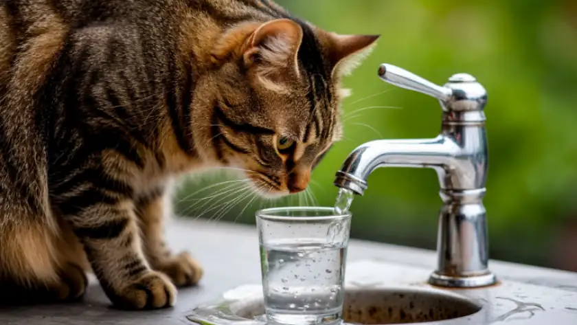A cat drinks from the tap and ignores its bowl: 3 simple solutions for caring owners