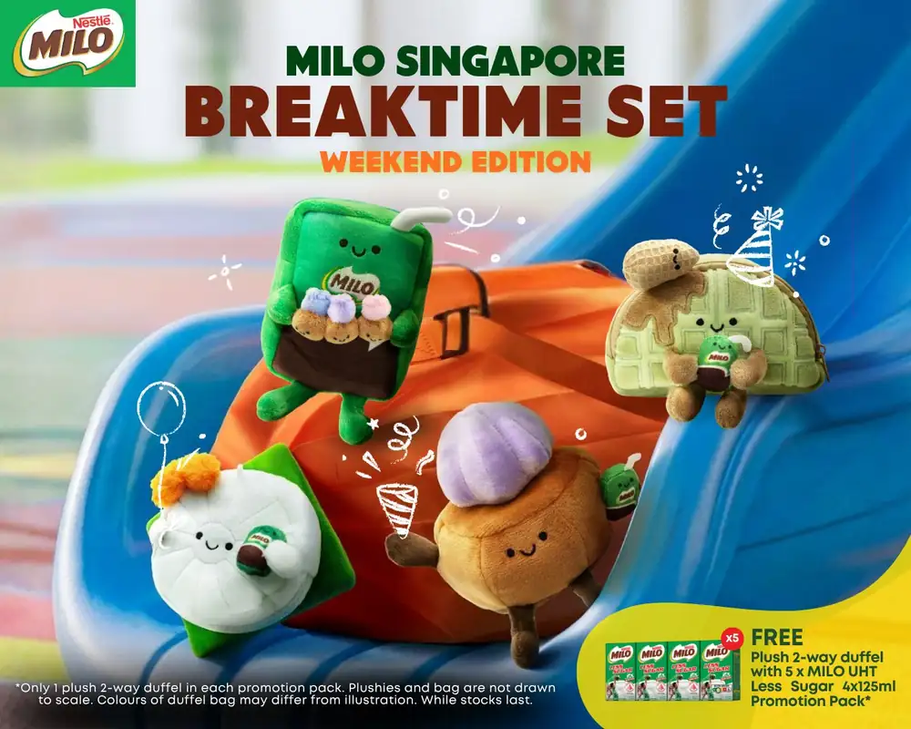 MILO Drops 4 New Plushies, Including Tutu Kueh And Pandan Waffle