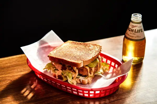Dino's Hot Chicken Sandwich