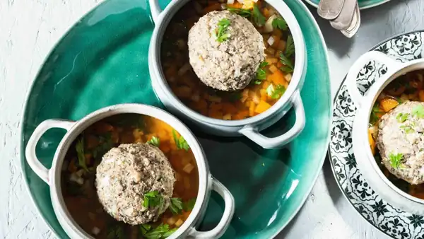 Double beef broth with liver dumpling