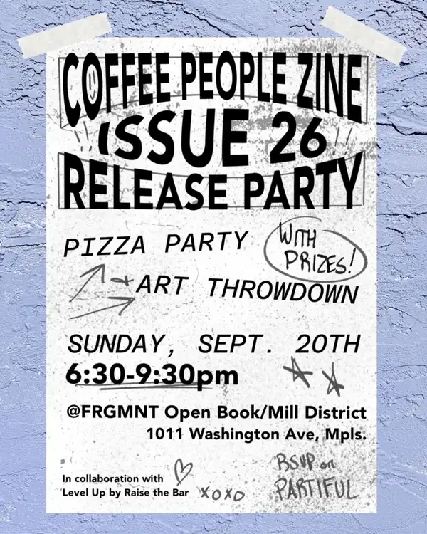 La revista Coffee People Zine vuelve a publicarse y planea una fiesta en Minneapolis