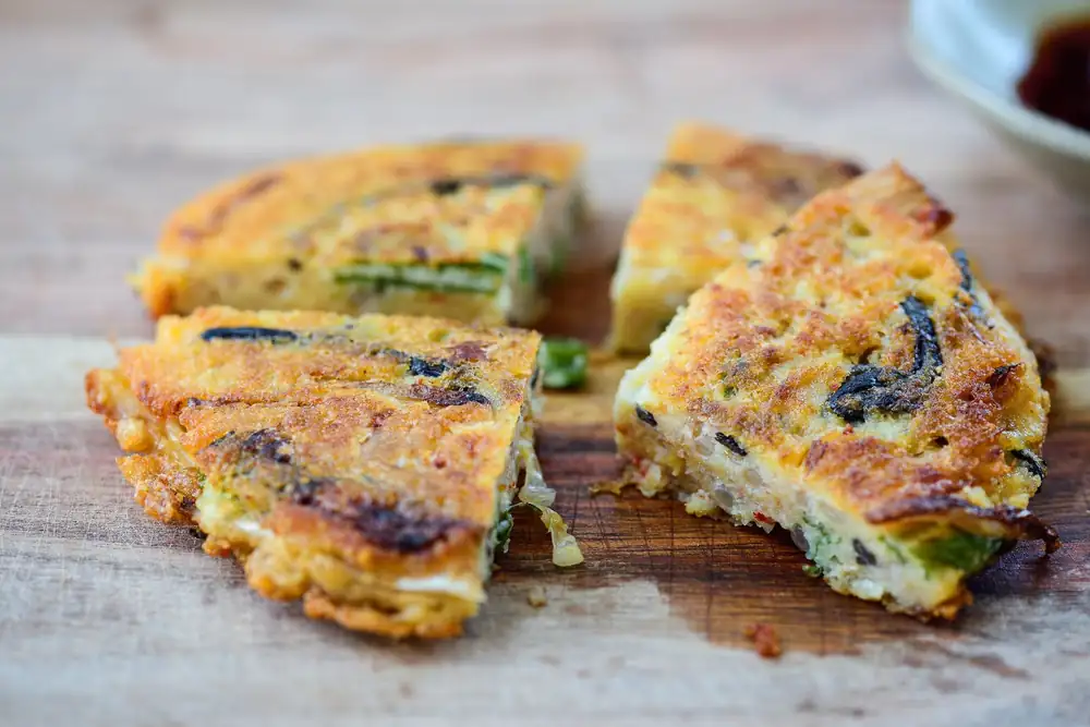 Nokdujeon (Mung Bean Pancakes)