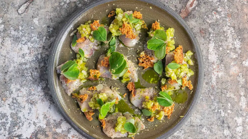 Herring ceviche sandwich (from Sjefietshe)