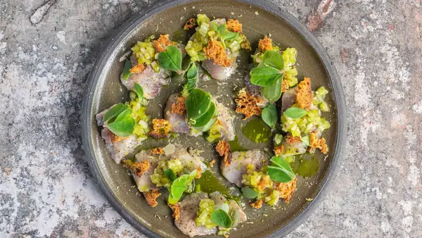 Herring ceviche sandwich (from Sjefietshe)