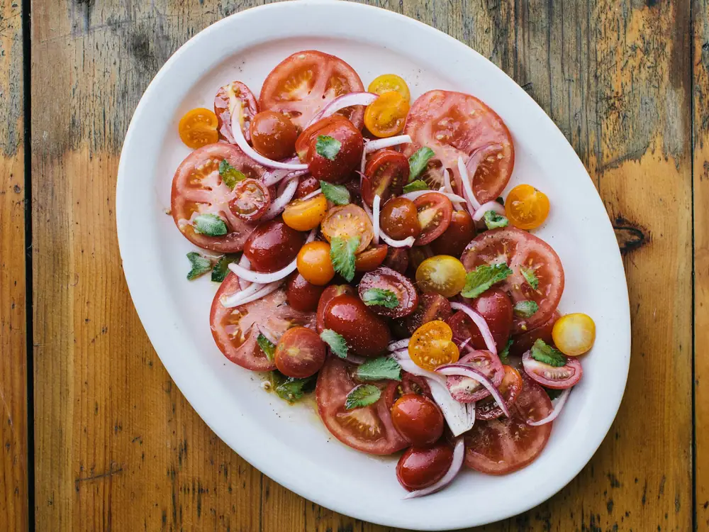 Marinated Tomatoes with Mint Recipe