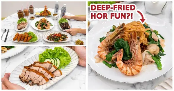 Hor Fun King Review: SG's First Crispy Hor Fun With 36-Hour Iberico Pork Bone Seafood Broth