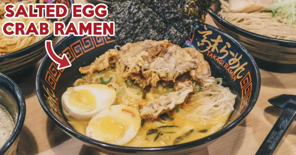 Reseña de Takagi Ramen: Ramen de cangrejo con yema de huevo salada y chile desde $10.90 netos