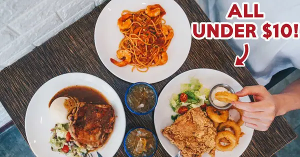 Reseña de Nineties Pasta And Grill: Menús del Oeste por $10 netos en una cafetería en Eunos