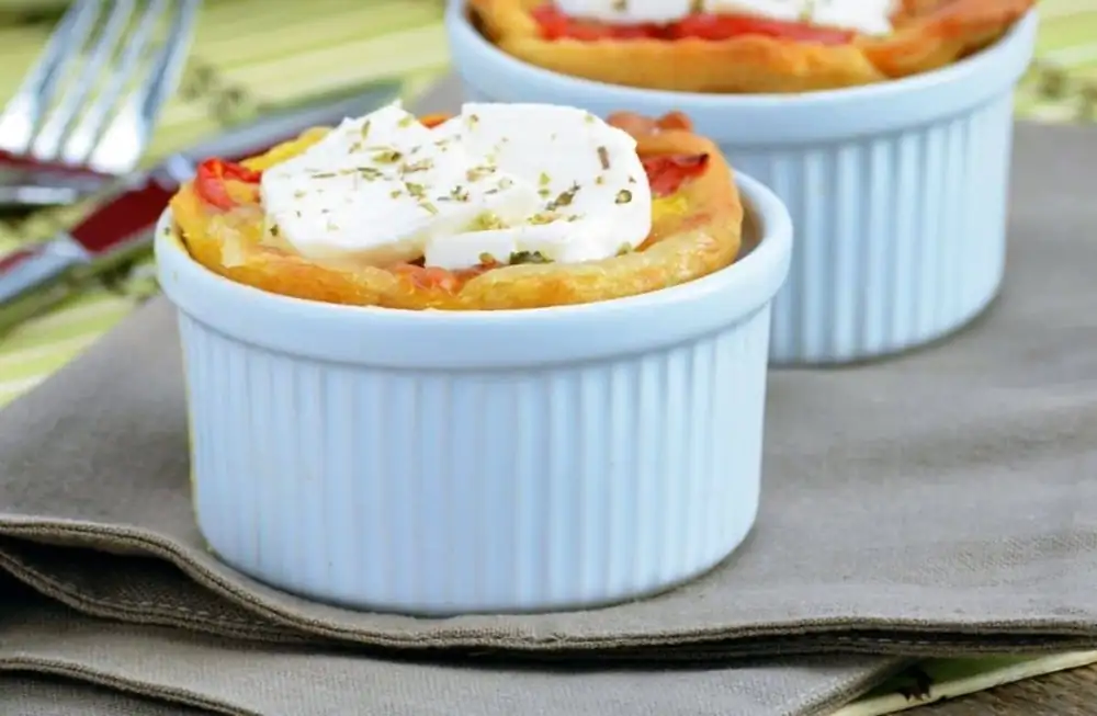 Mini Tomato & Mozzarella Tarts