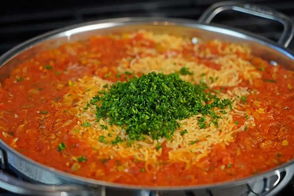 Caribbean Tomato Herb Rice